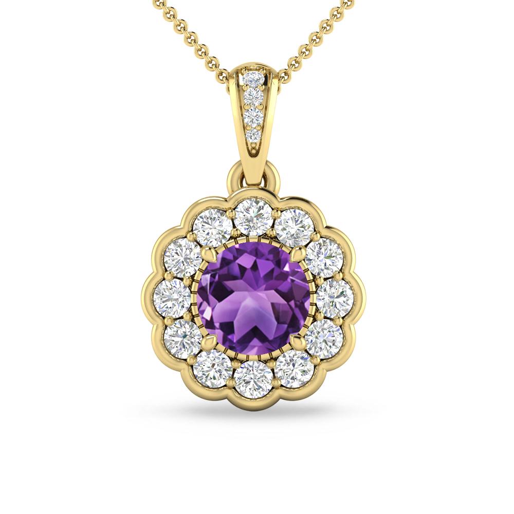 Yellow Gold - Amethyst