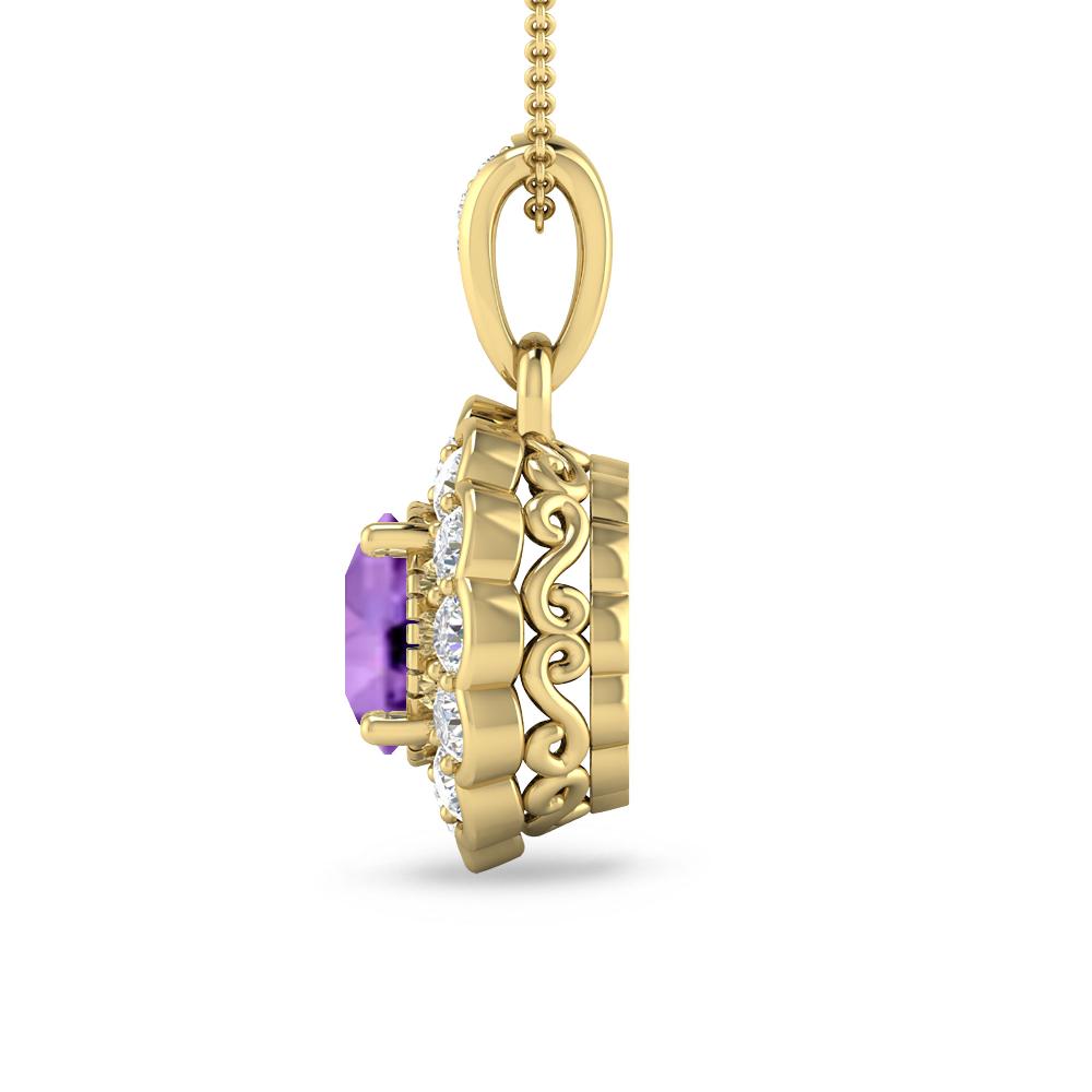 Yellow Gold - Amethyst