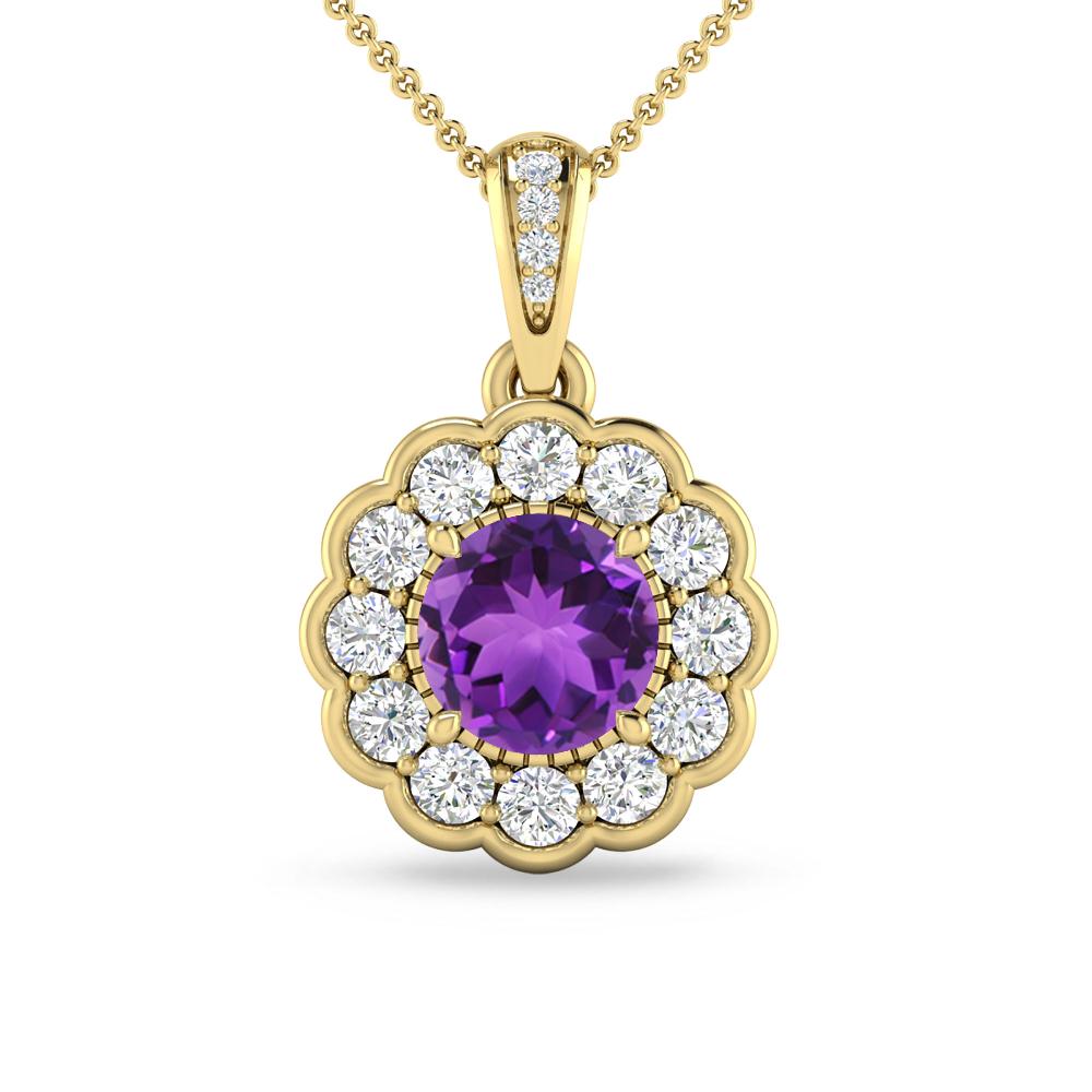 Yellow Gold - Amethyst