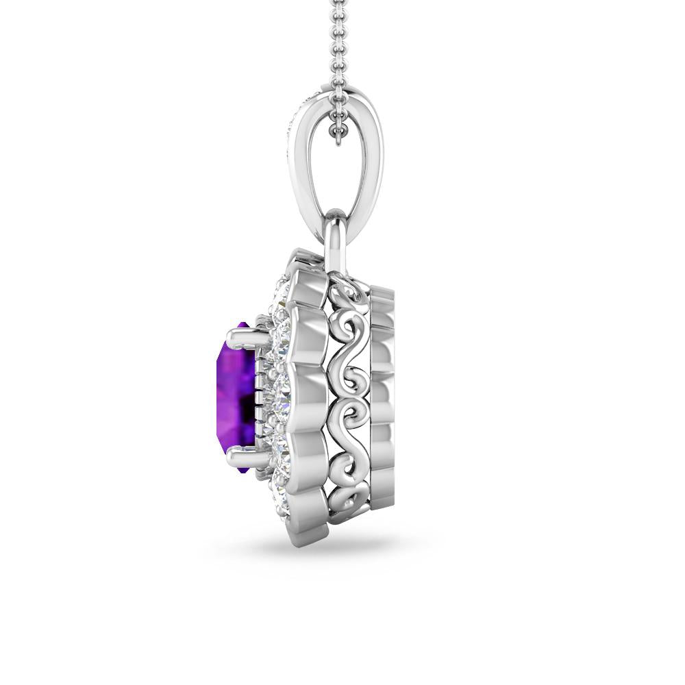 White Gold - Amethyst