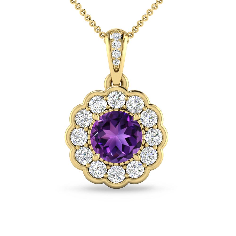 Yellow Gold - Amethyst