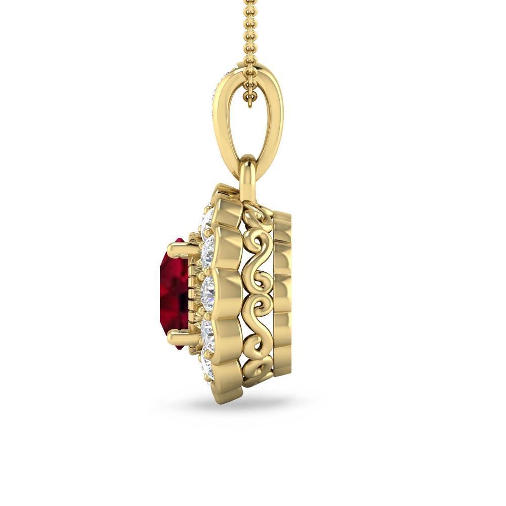 Yellow Gold - Garnet