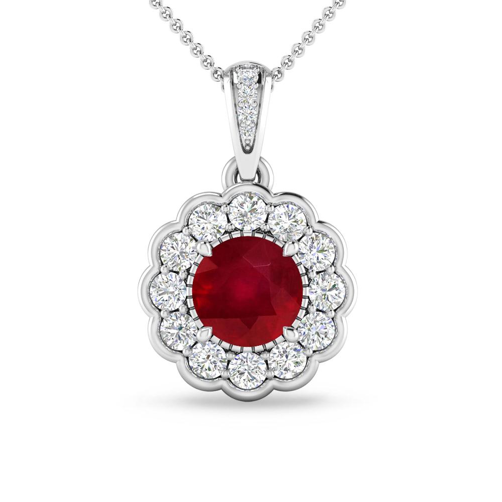 White Gold - Ruby