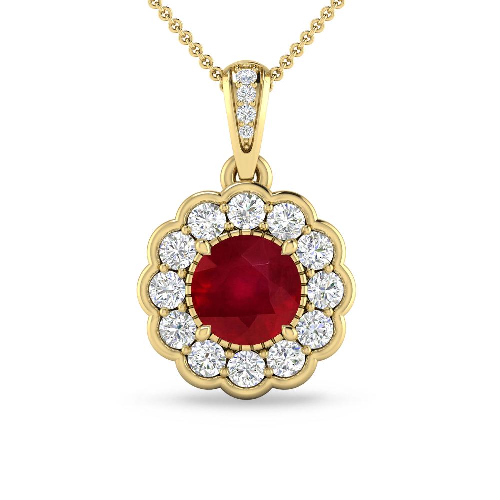 Yellow Gold - Ruby