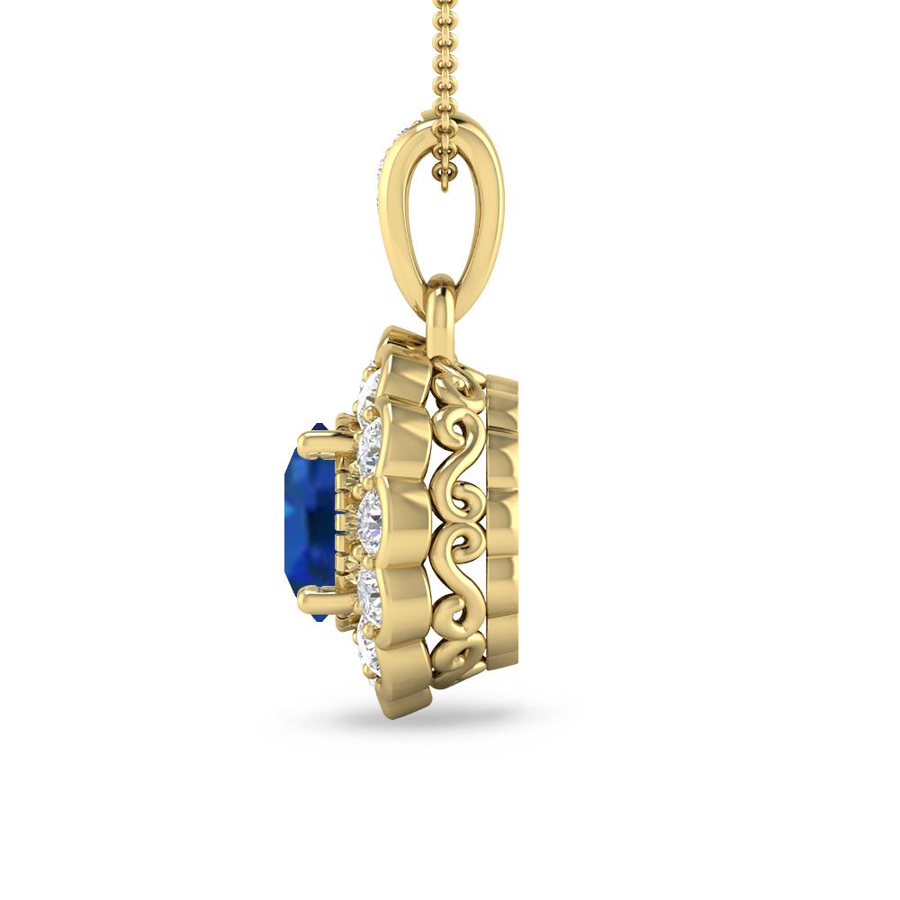 Yellow Gold - Sapphire