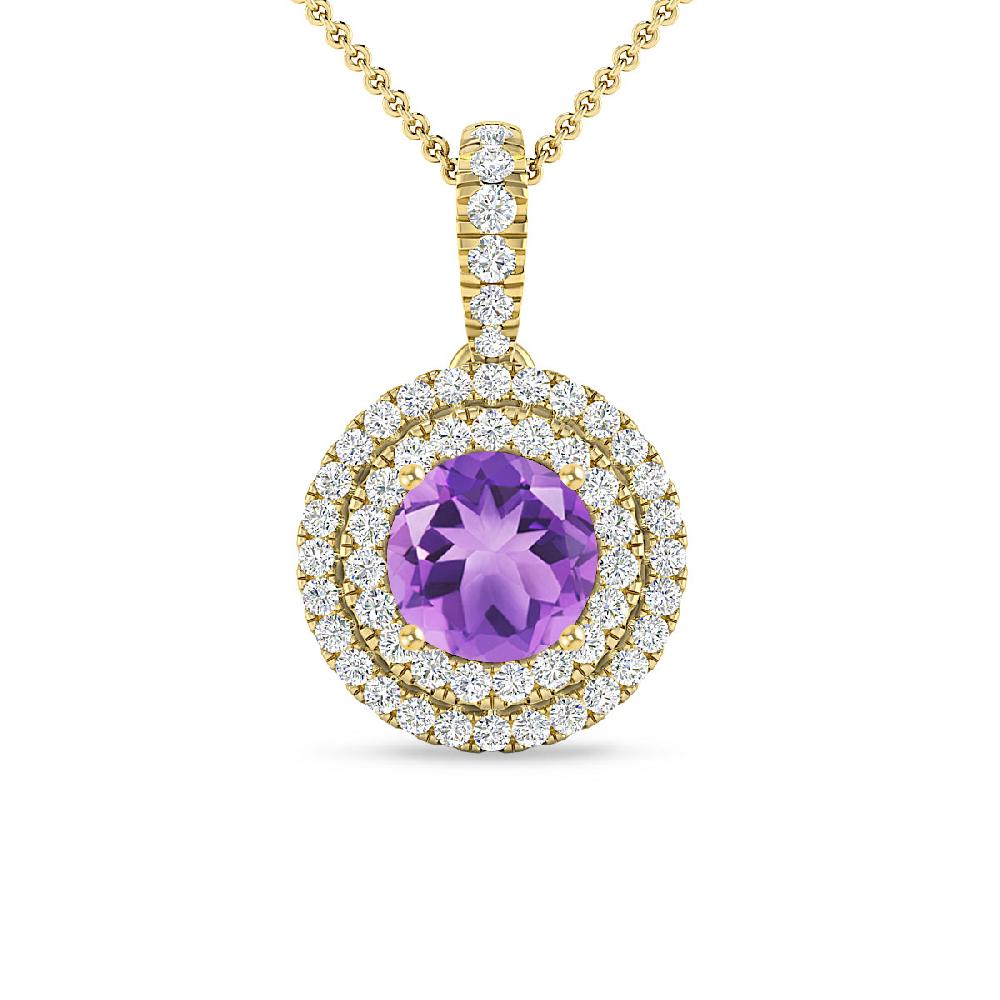 Yellow Gold - Amethyst