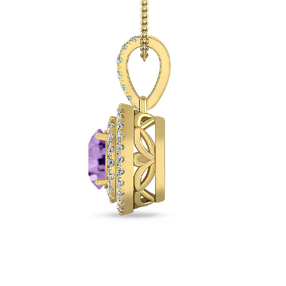 Yellow Gold - Amethyst