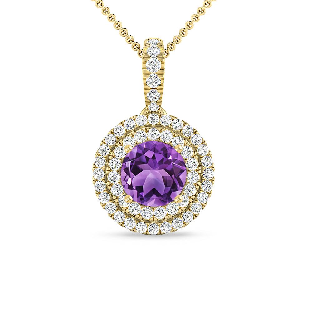 Yellow Gold - Amethyst