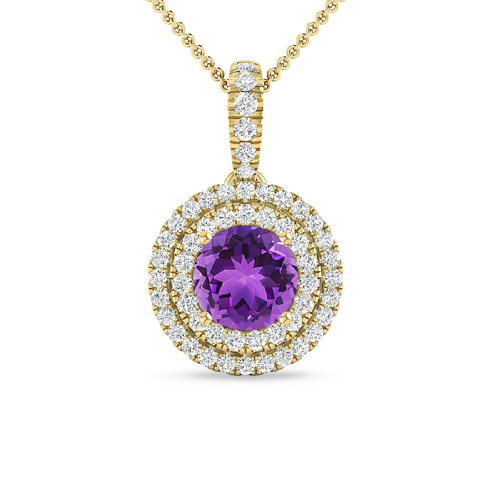 Yellow Gold - Amethyst