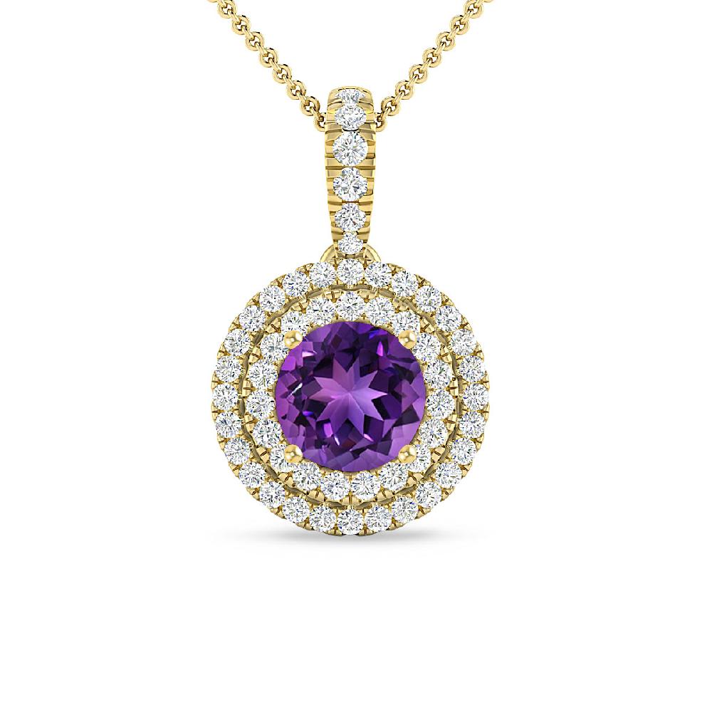 Yellow Gold - Amethyst