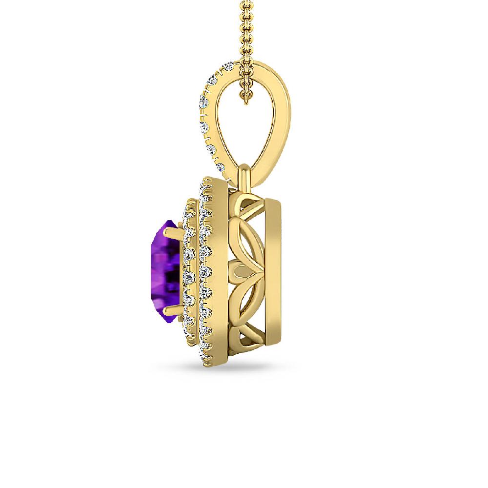 Yellow Gold - Amethyst