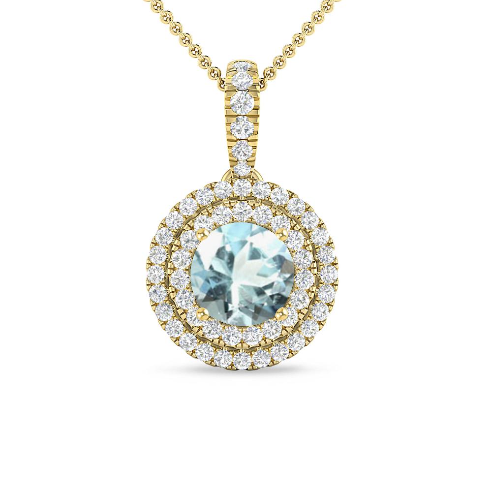 Yellow Gold - Aquamarine