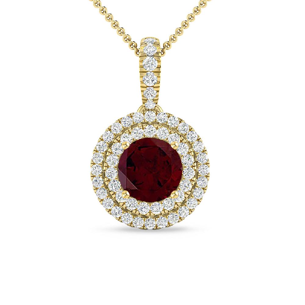 Yellow Gold - Garnet