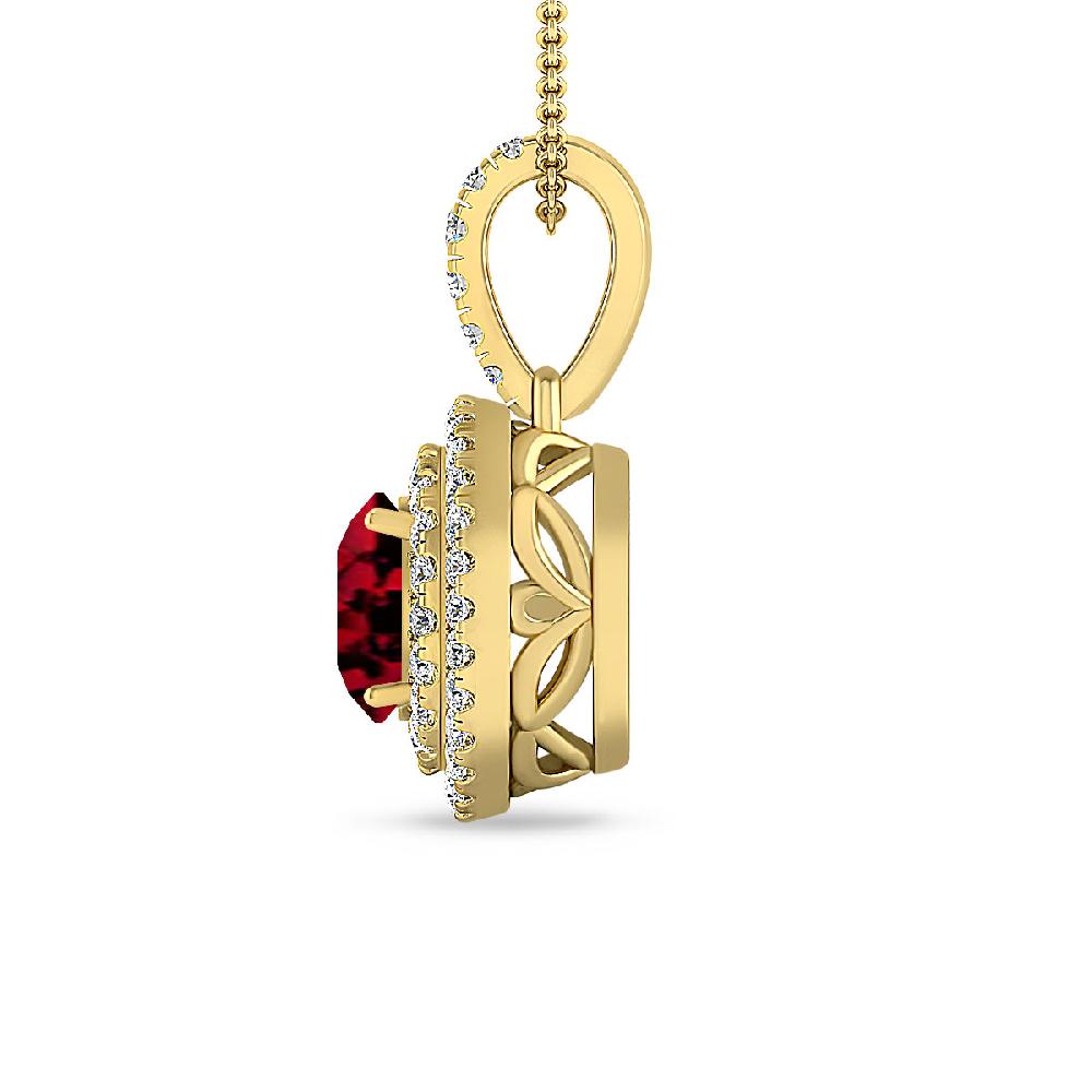 Yellow Gold - Garnet