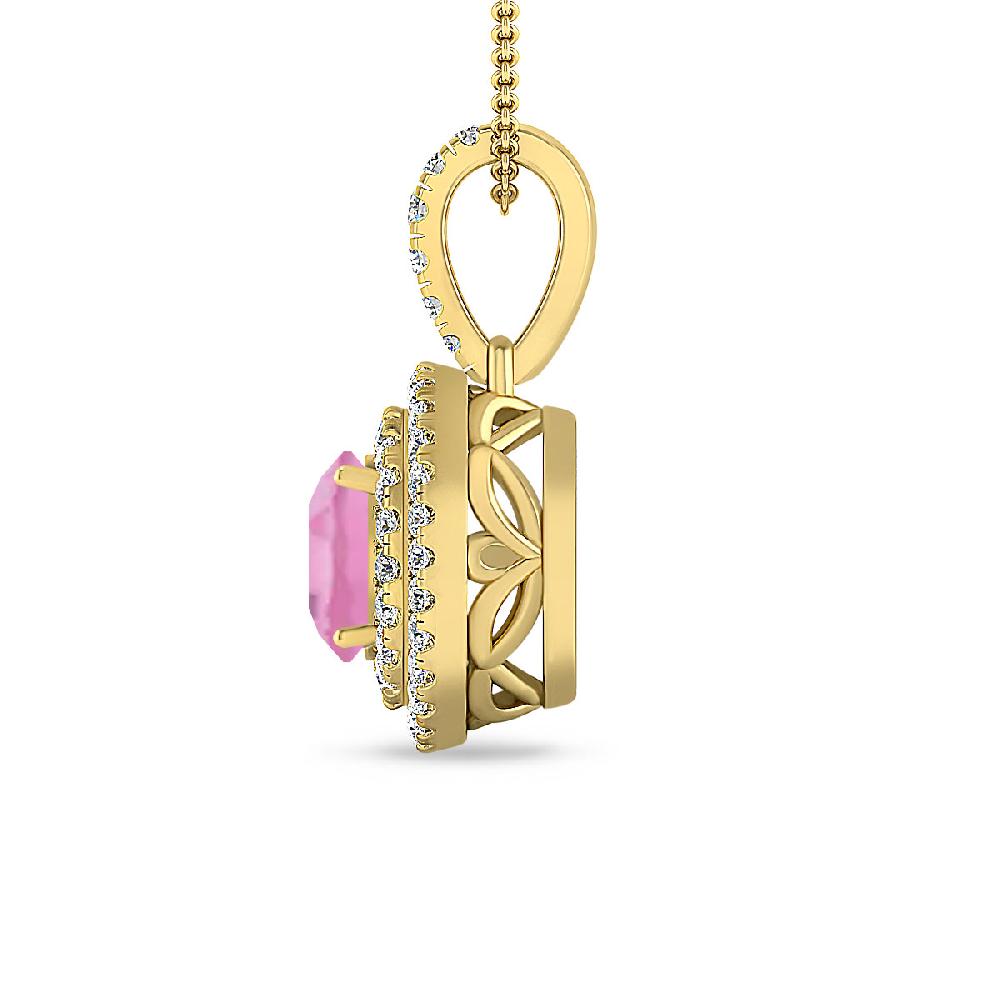 Yellow Gold - Pink Tourmaline