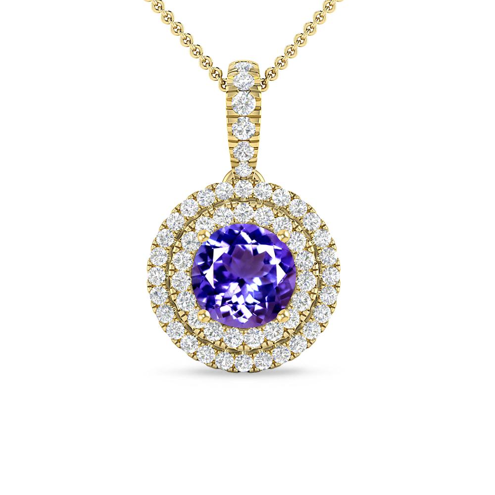 Yellow Gold - Tanzanite