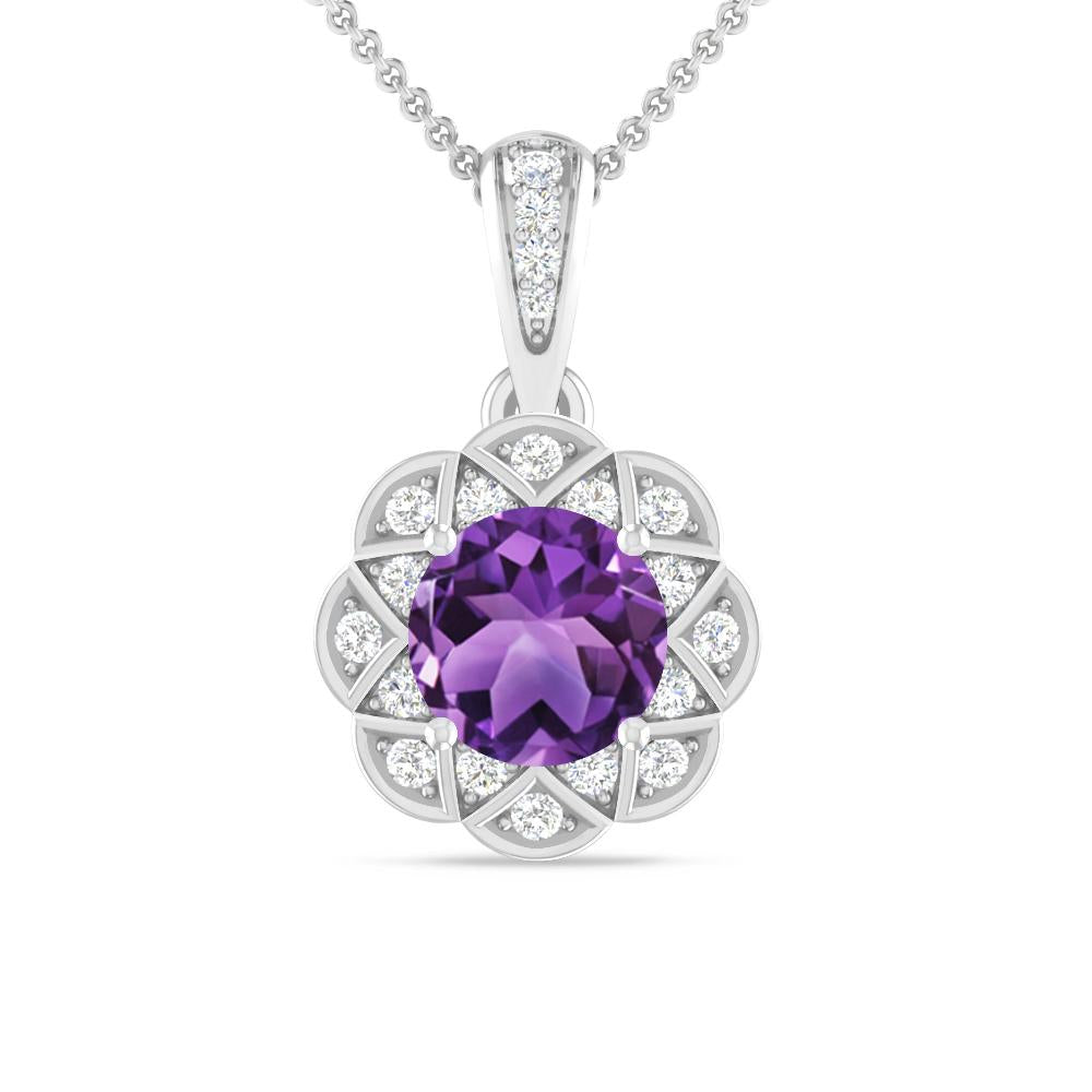 White Gold - Amethyst