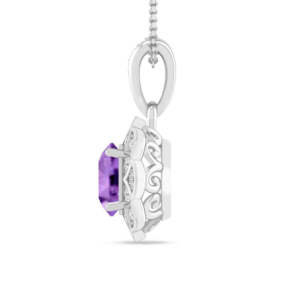 White Gold - Amethyst