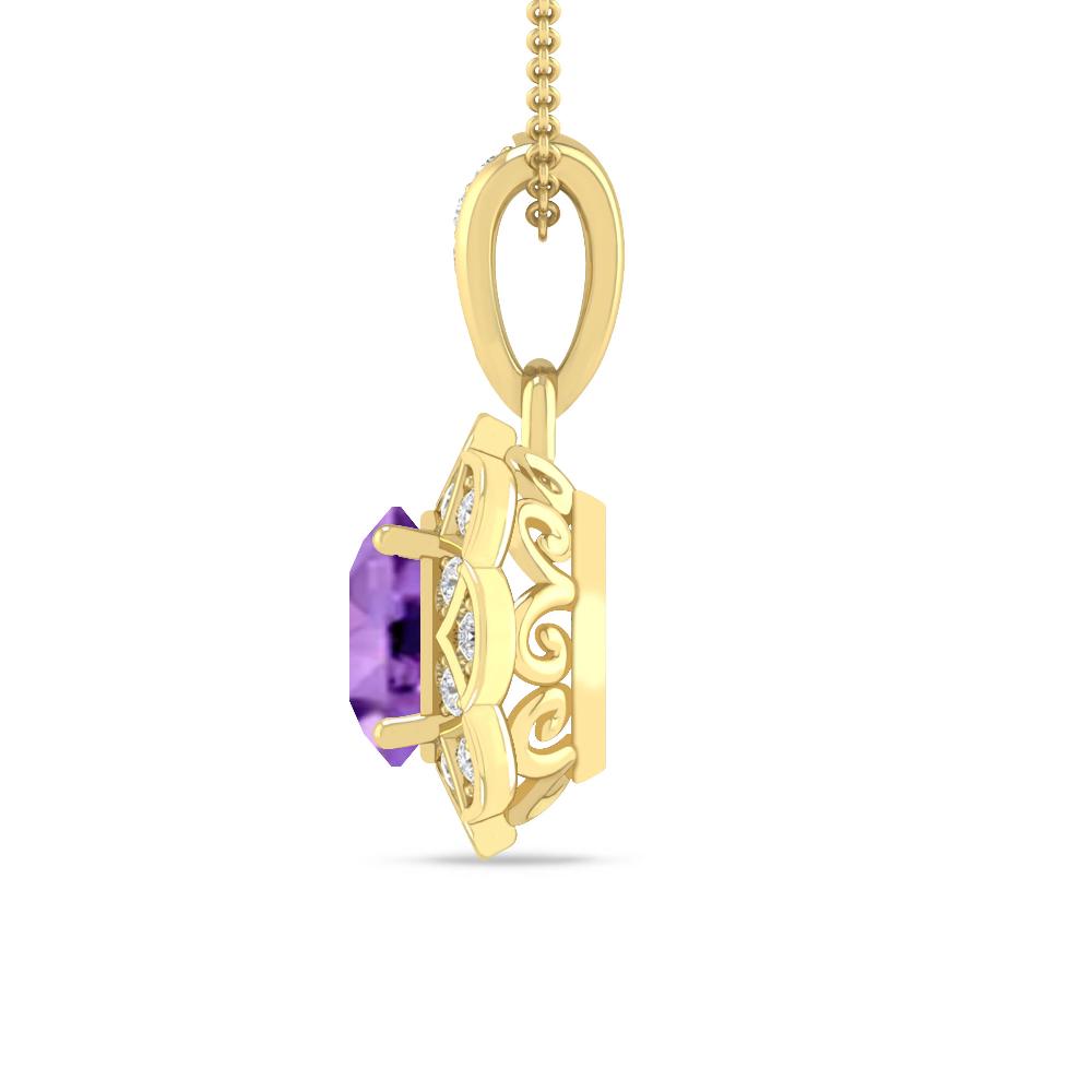 Yellow Gold - Amethyst