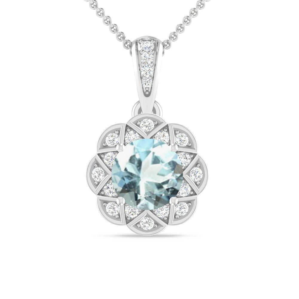 White Gold - Aquamarine