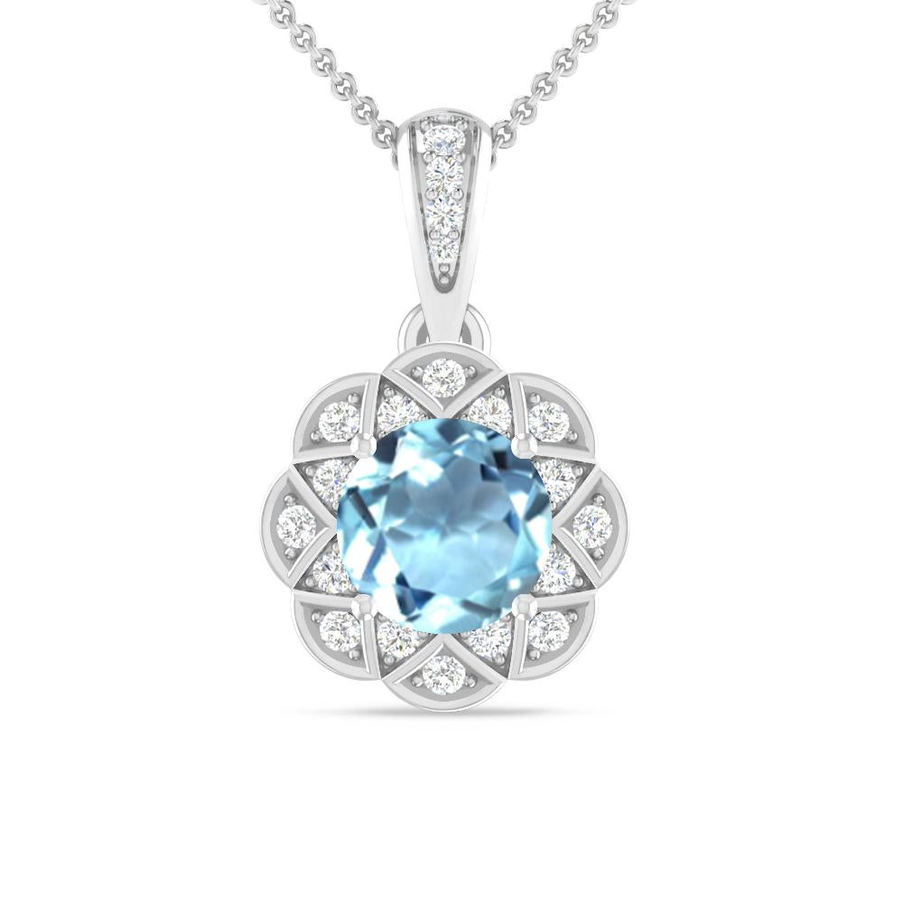 White Gold - Aquamarine