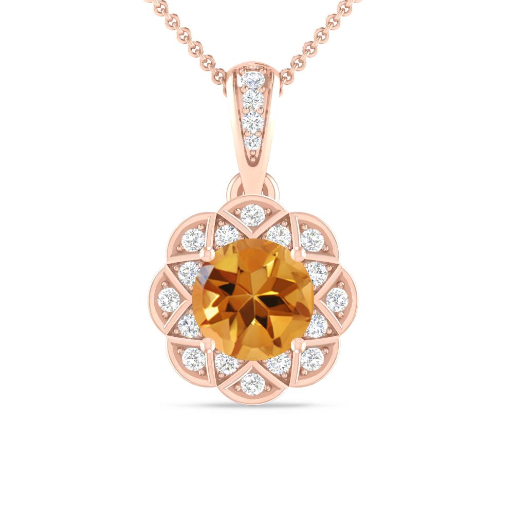 Rose Gold - Citrine