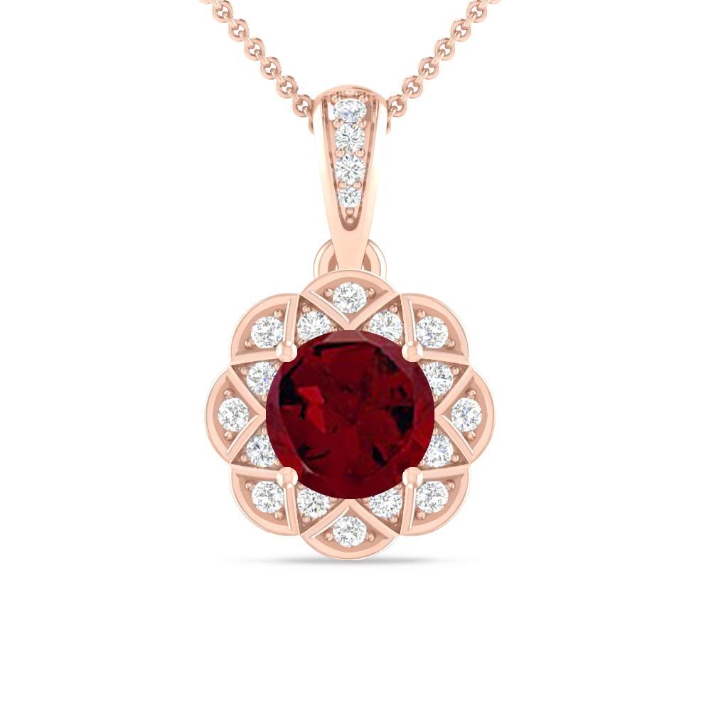 Rose Gold - Garnet