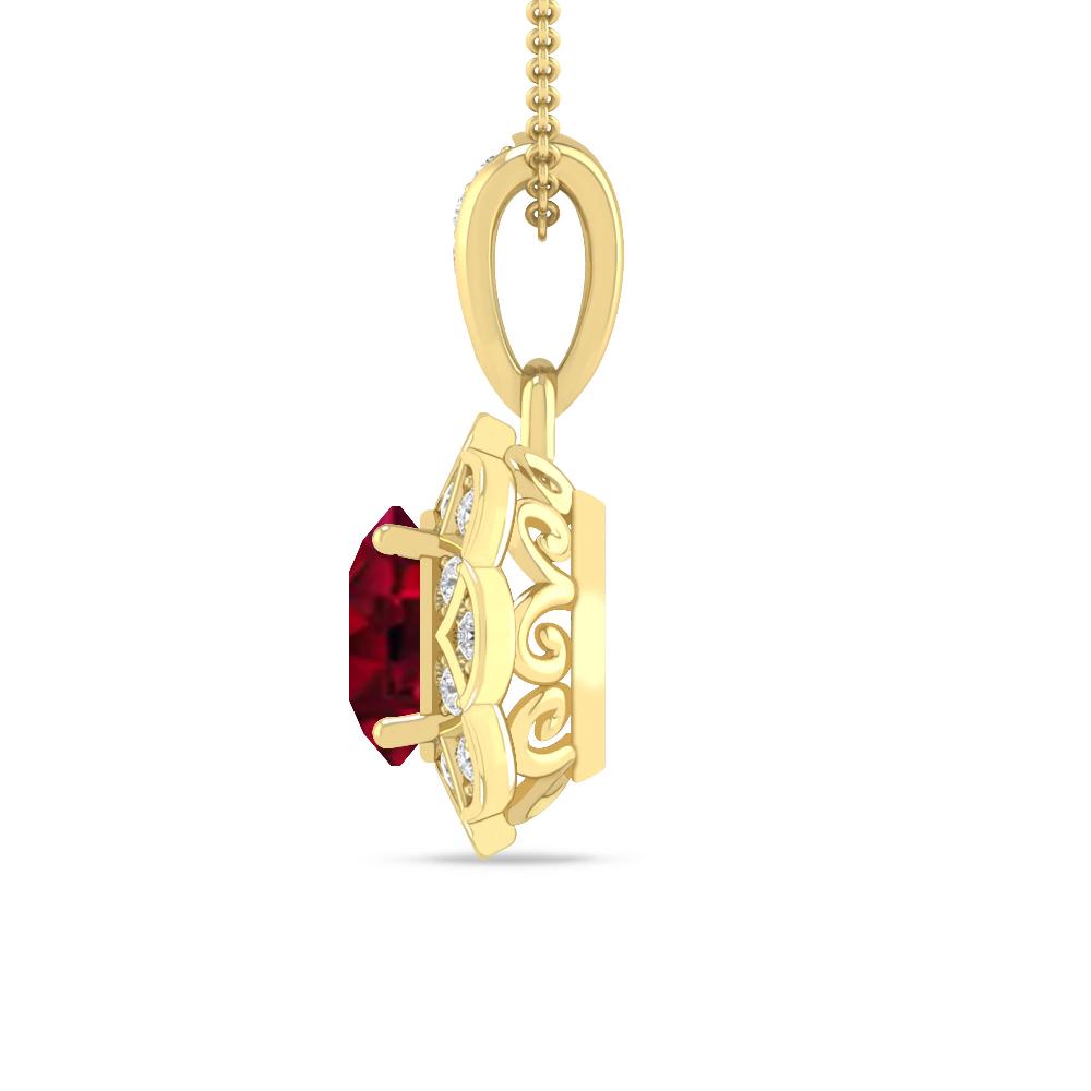 Yellow Gold - Garnet