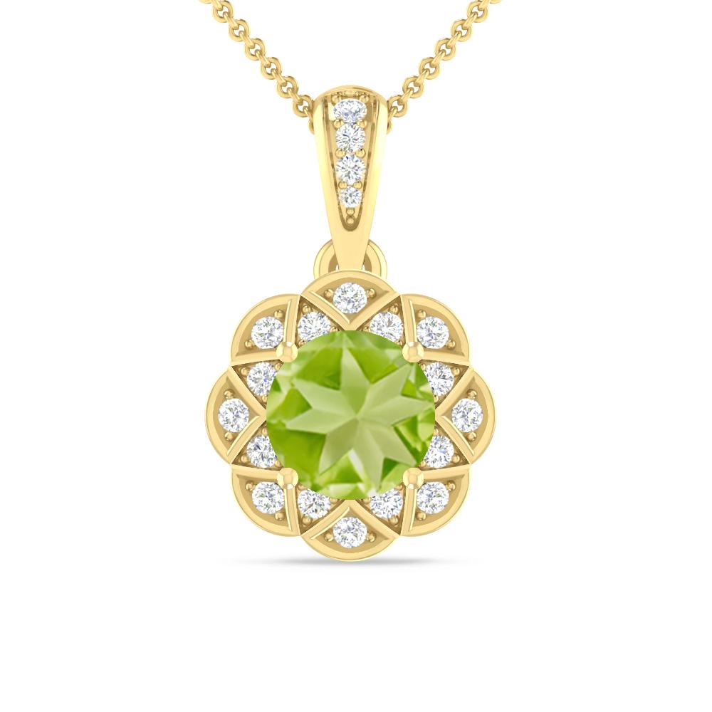 Yellow Gold - Peridot