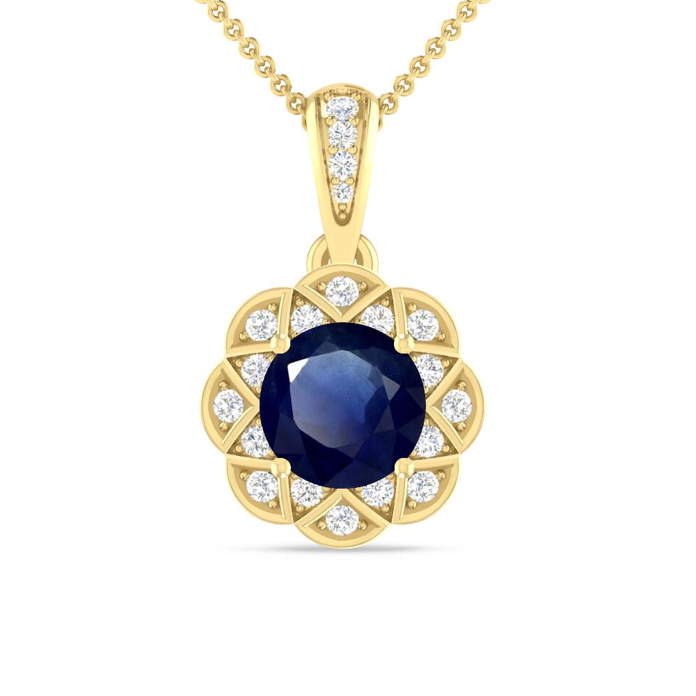 Yellow Gold - Sapphire