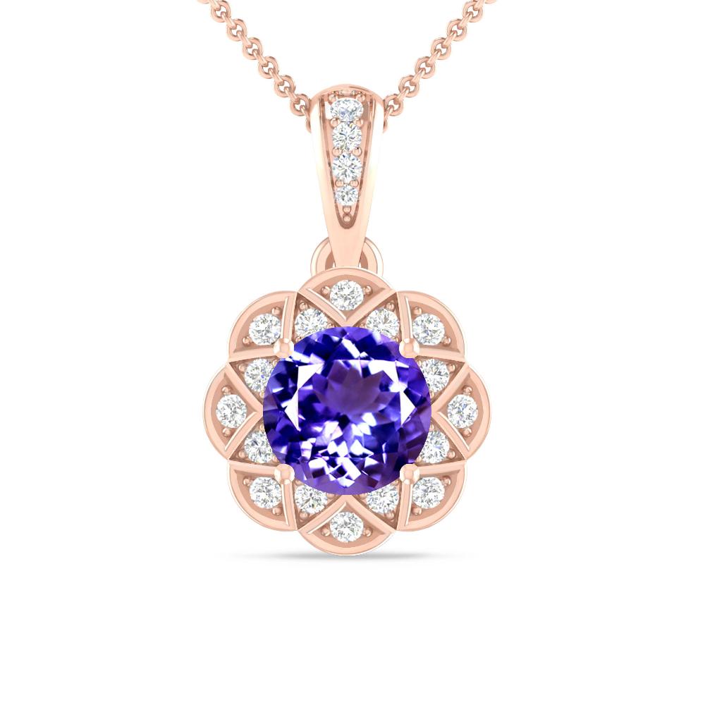 Rose Gold - Tanzanite