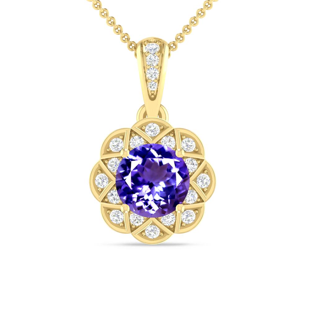 Yellow Gold - Tanzanite