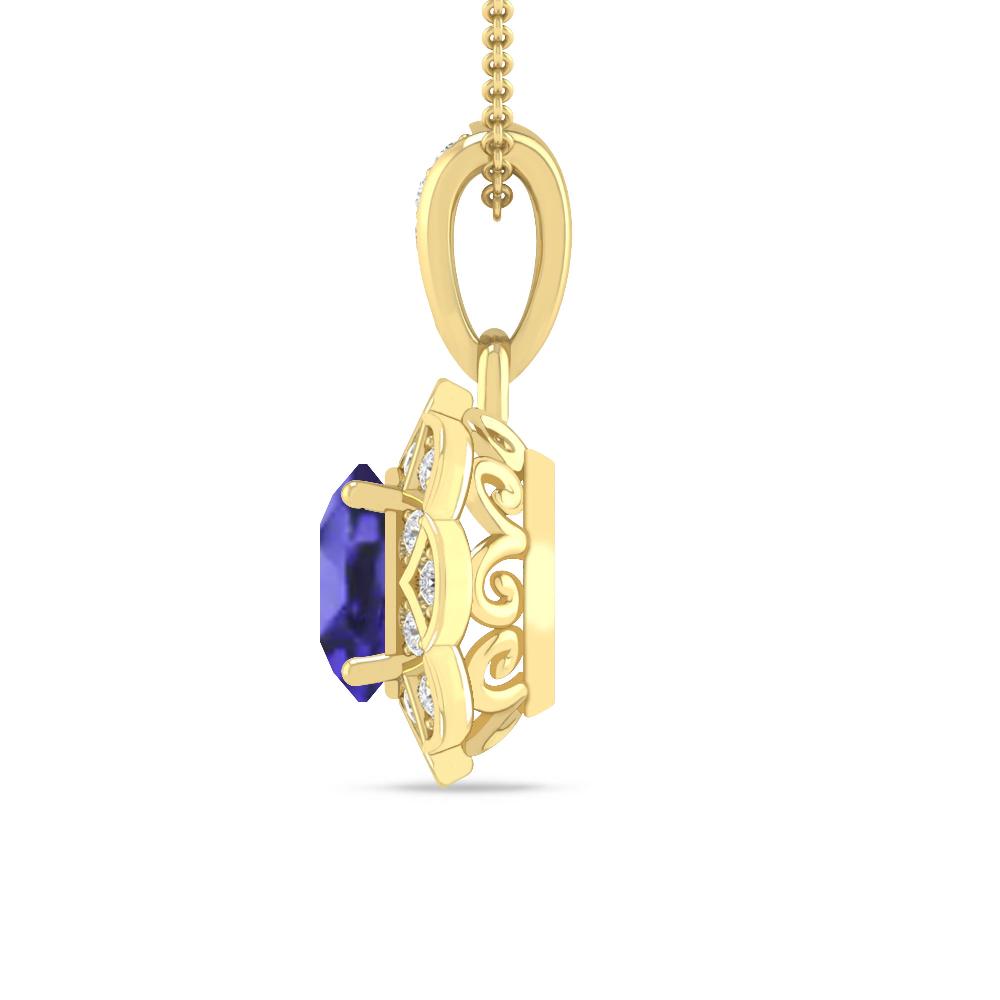 Yellow Gold - Tanzanite