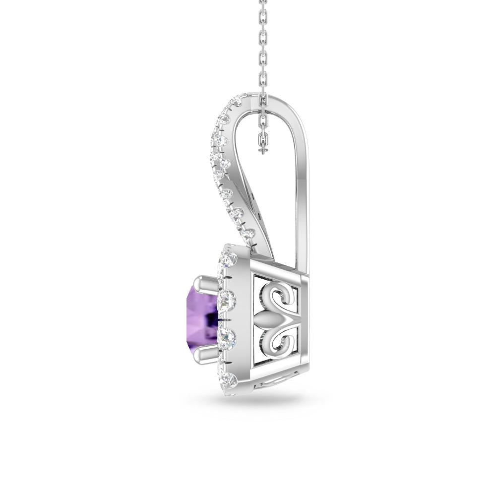 White Gold - Amethyst
