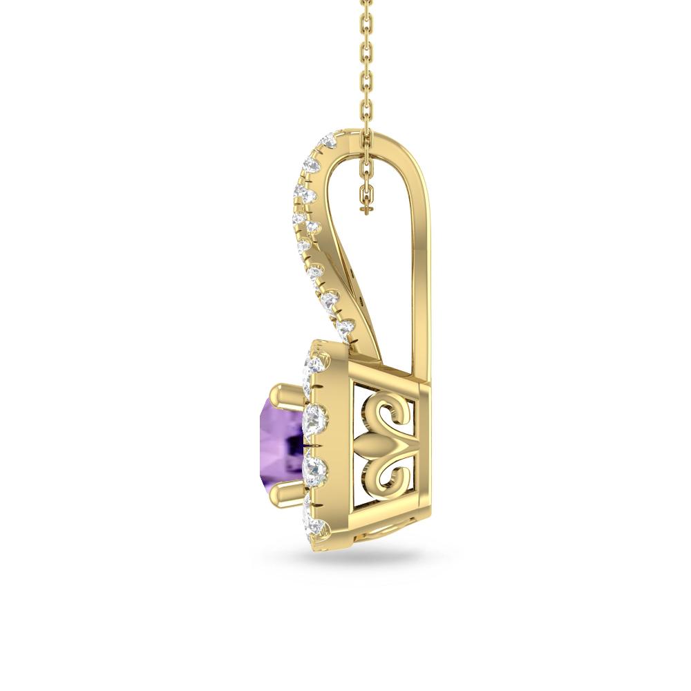 Yellow Gold - Amethyst