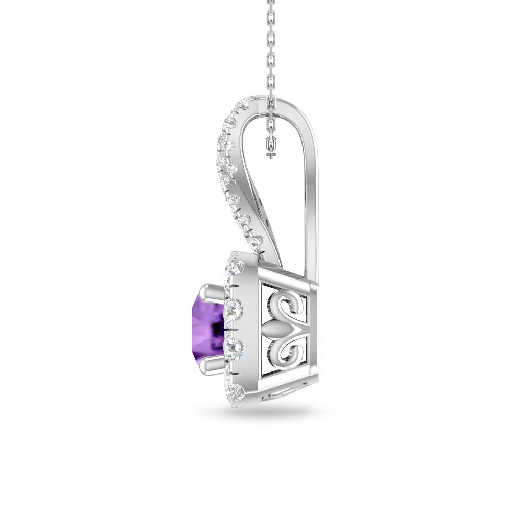 White Gold - Amethyst