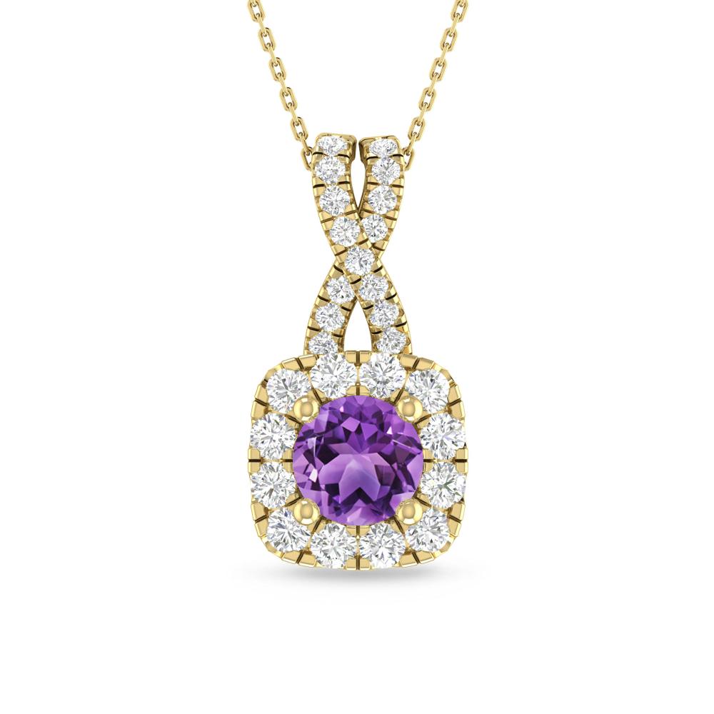Yellow Gold - Amethyst