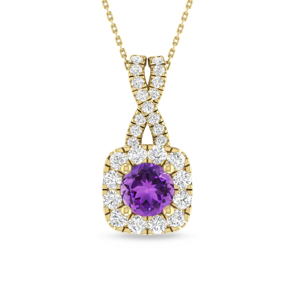 Yellow Gold - Amethyst