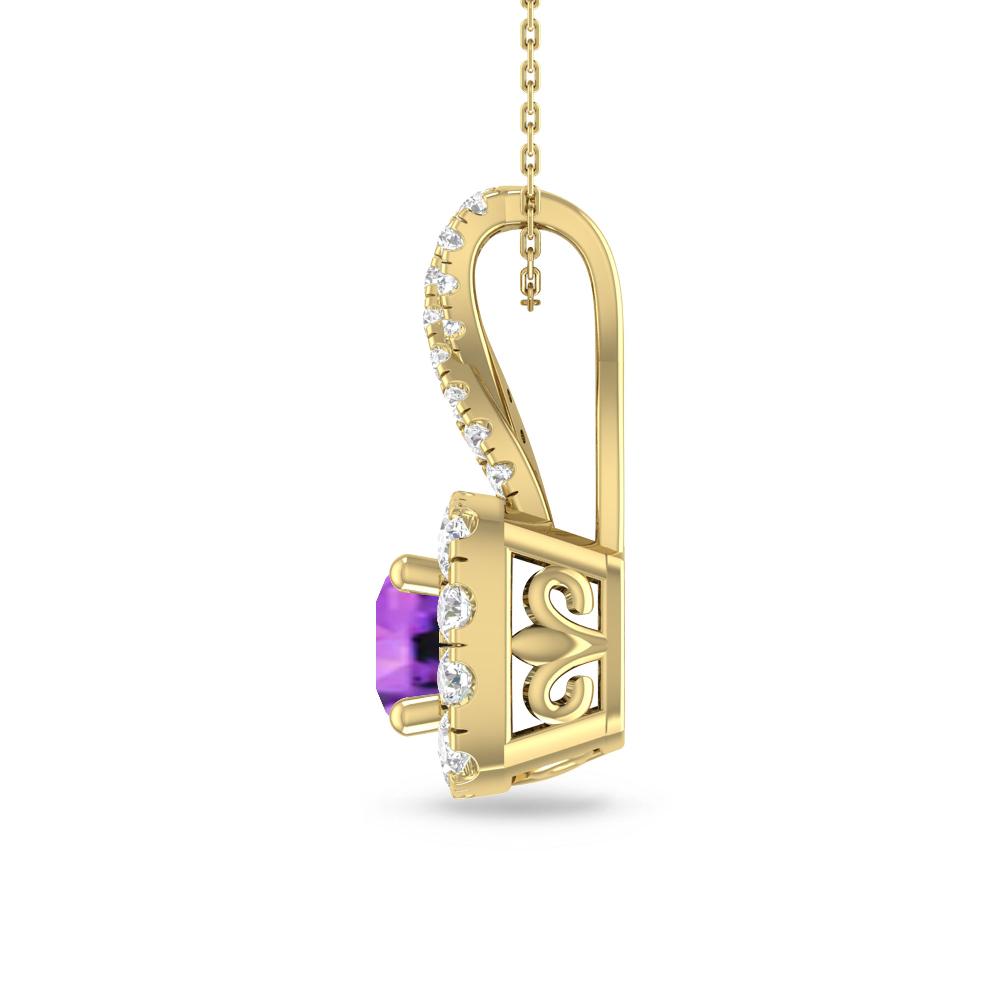 Yellow Gold - Amethyst