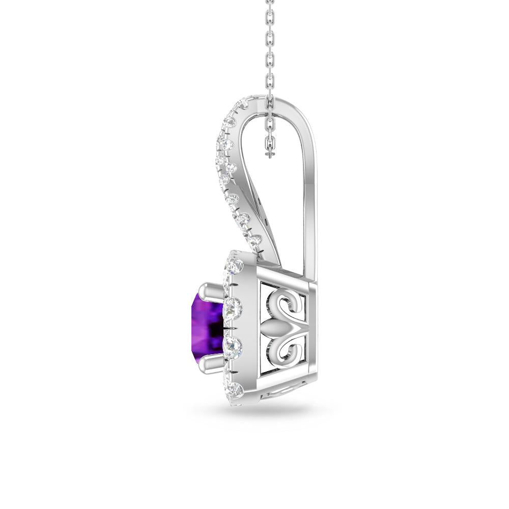 White Gold - Amethyst