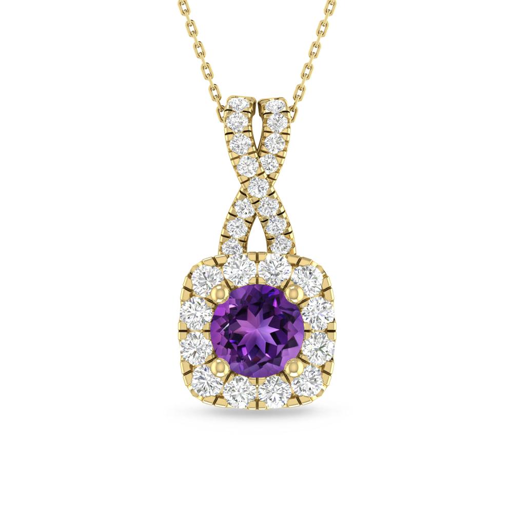 Yellow Gold - Amethyst
