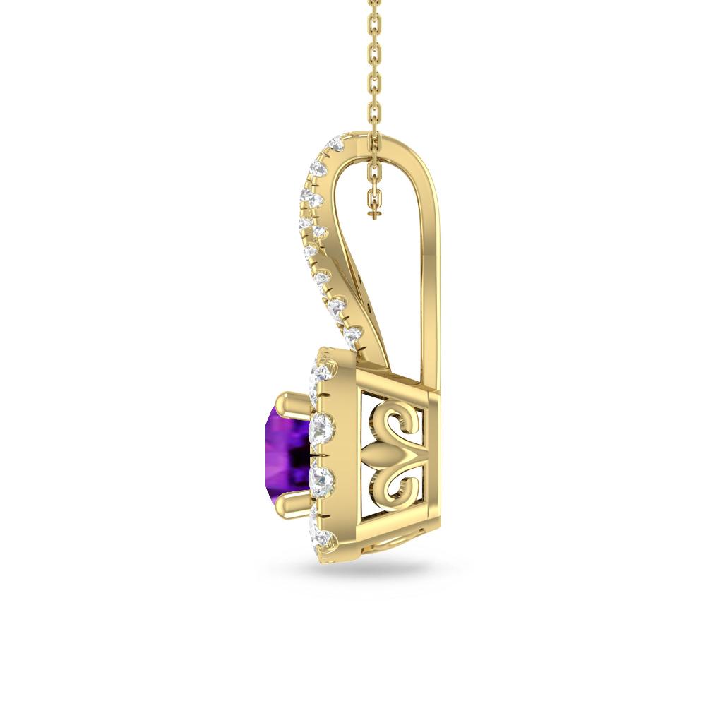 Yellow Gold - Amethyst