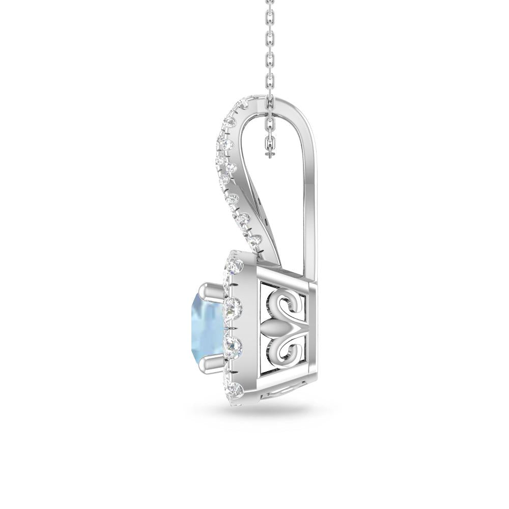 White Gold - Aquamarine