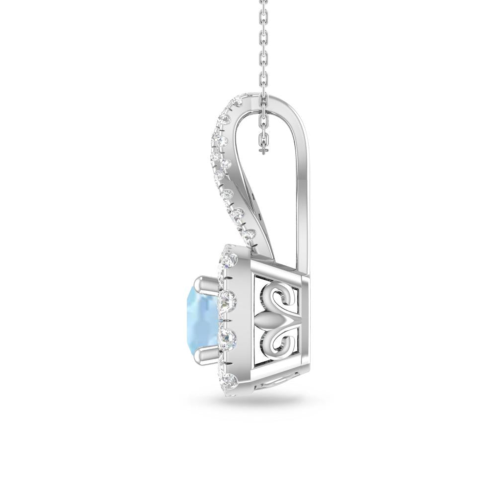 White Gold - Aquamarine