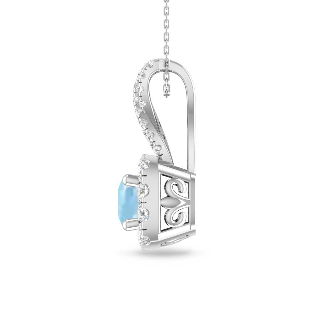 White Gold - Aquamarine