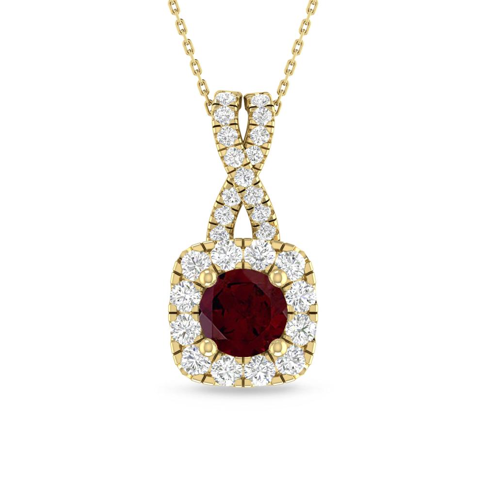 Yellow Gold - Garnet