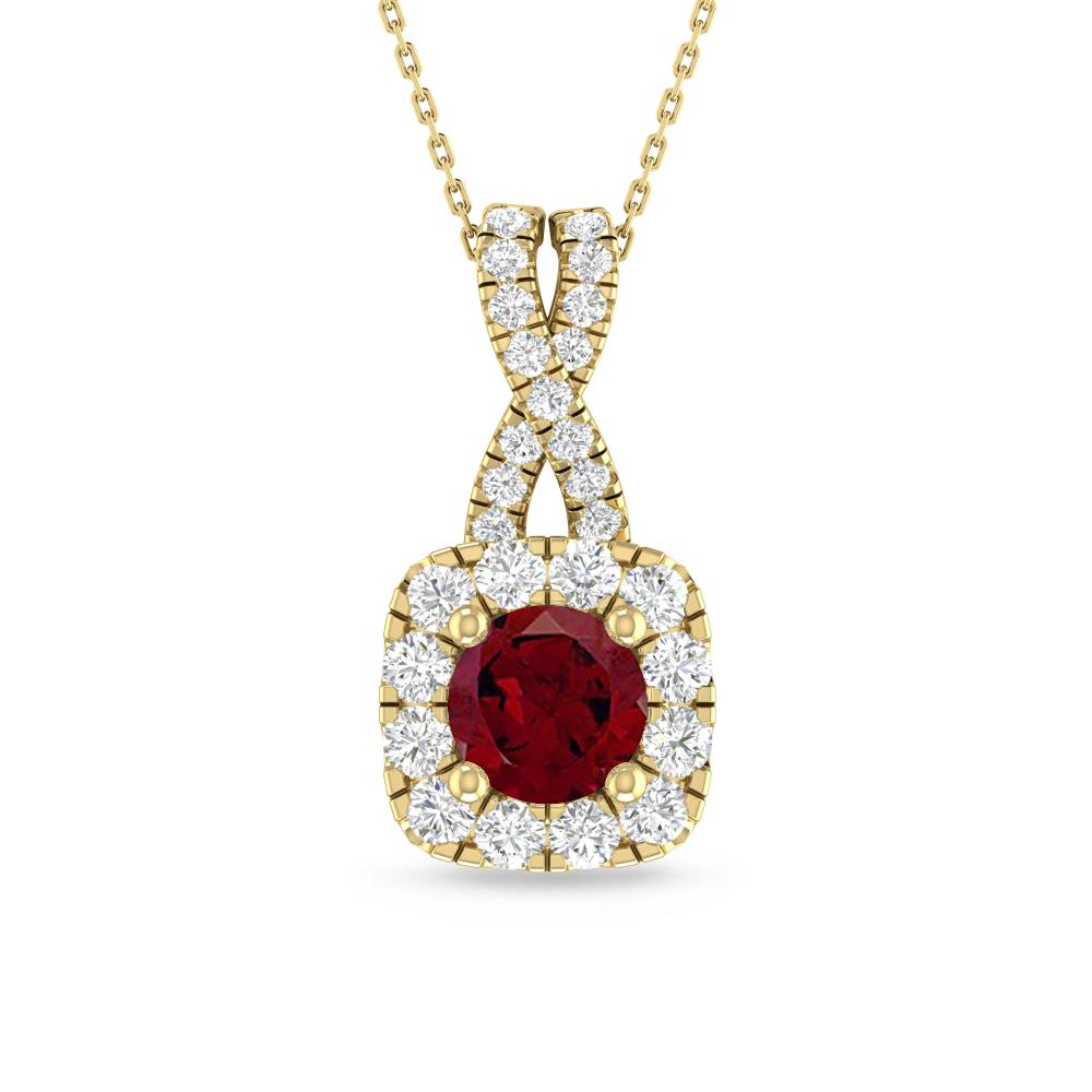 Yellow Gold - Garnet