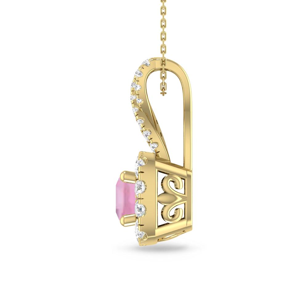 Yellow Gold - Pink Tourmaline