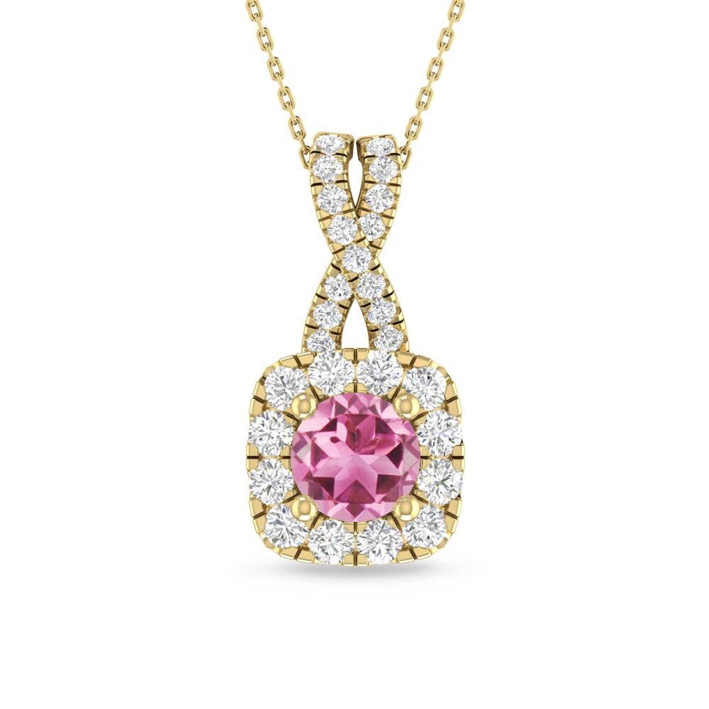 Yellow Gold - Pink Tourmaline