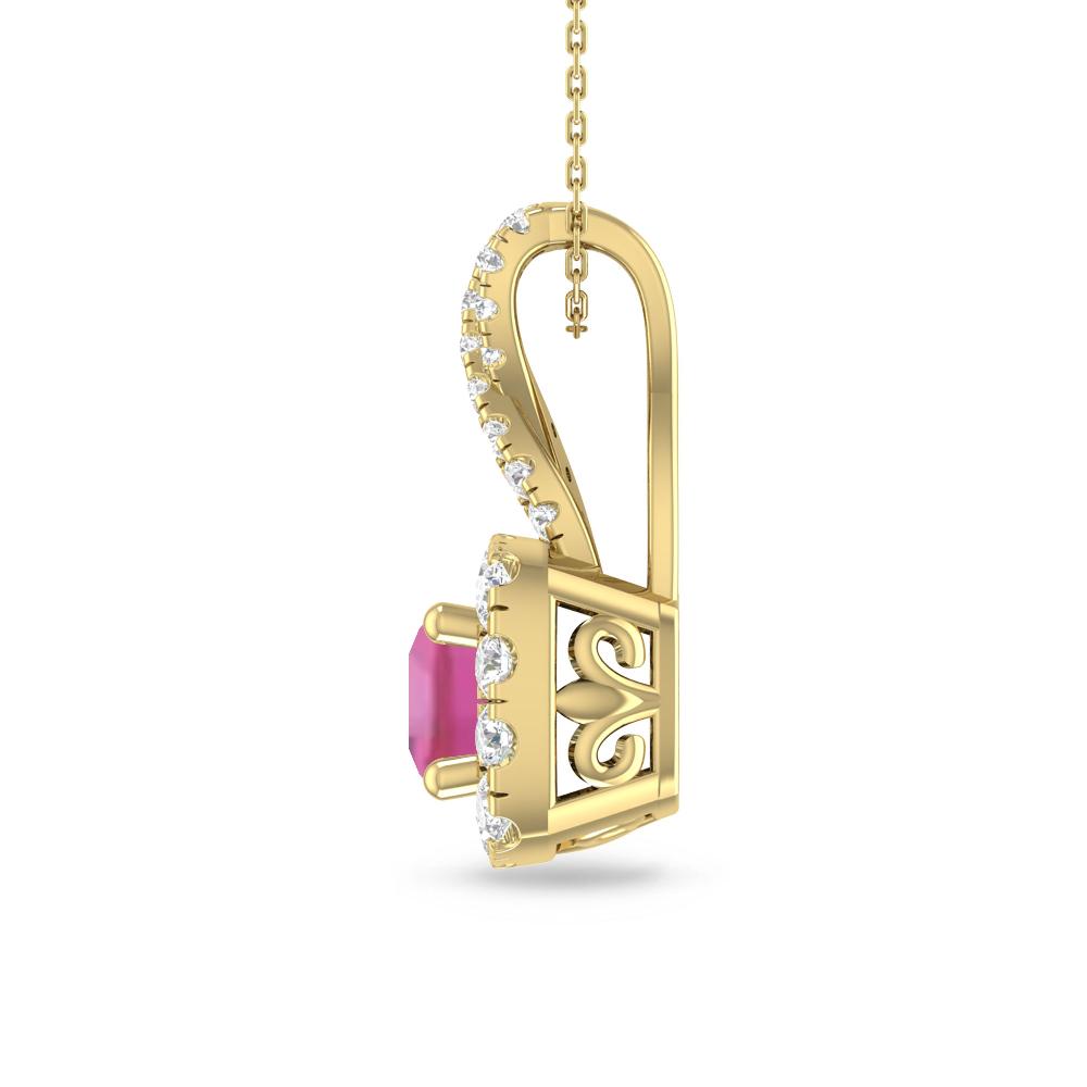Yellow Gold - Pink Tourmaline